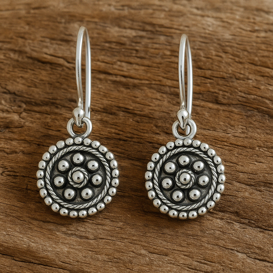Flower design earrings